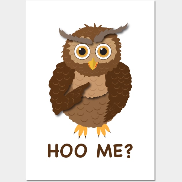 Funny Owl Wall Art by HillDesign